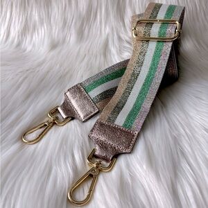 NWOT Metallic Adjustable Crossbody Strap